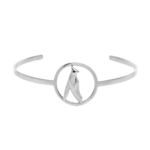 Eos Diamond Sparrow Choker Necklace Silver